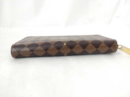 LOUIS VUITTON Damier LV Damier Studded Zippy Wallet N60122 Wallet