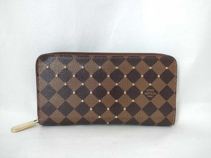 LOUIS VUITTON Damier LV Damier Studded Zippy Wallet N60122 Wallet
