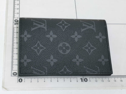 LOUIS VUITTON Monogram Monogram Eclipse Couverture Pass Pole NM M64501 RFID Card Case, Pass Case, Business Card Holder