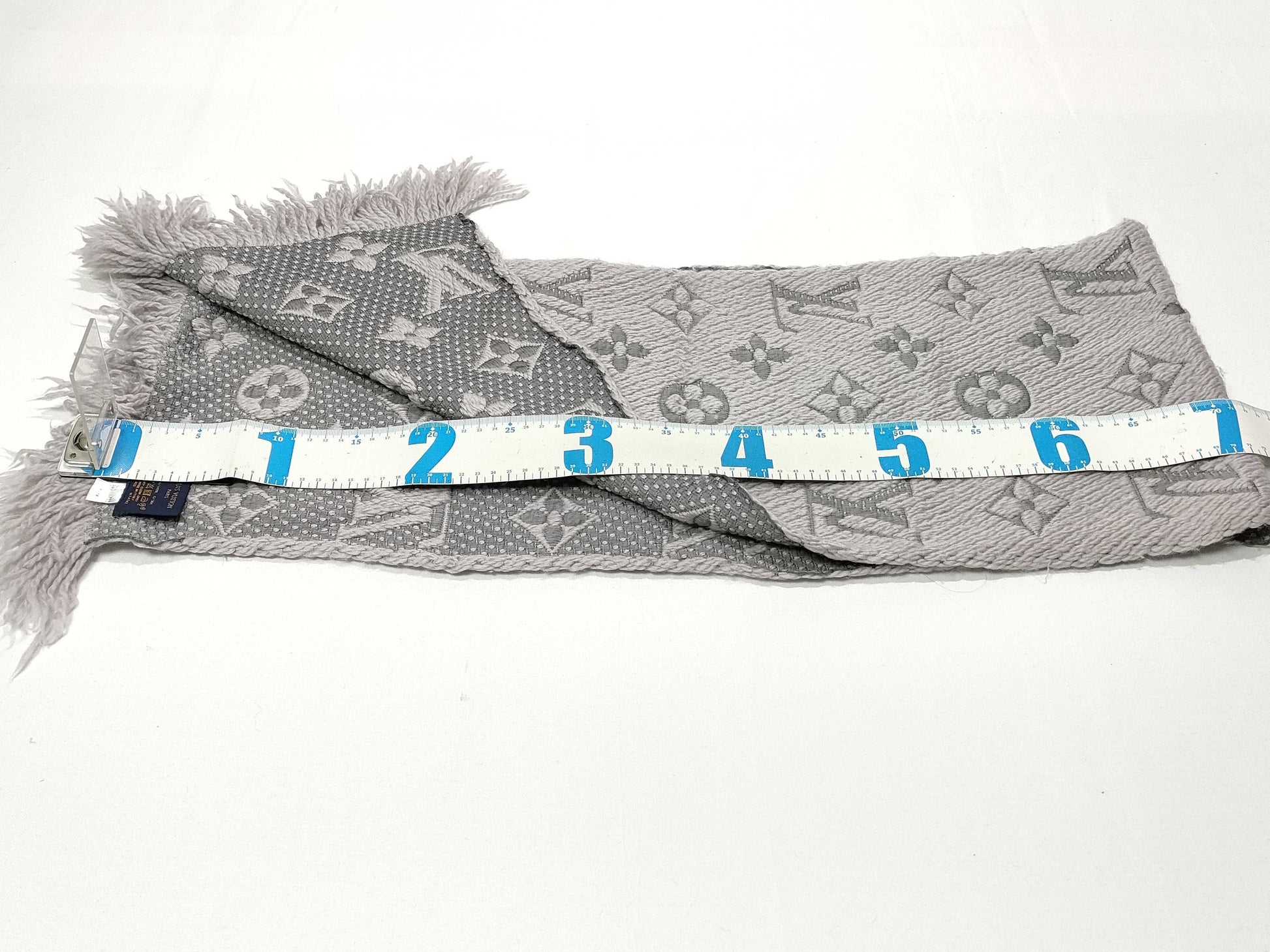 LOUIS VUITTON Monogram Echarpe Logomania M74742 Griperl GM1128 Muffler
