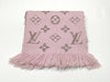 LOUIS VUITTON Monogram Echarp Logomania Shine M70466 Pink GM1129 Muffler
