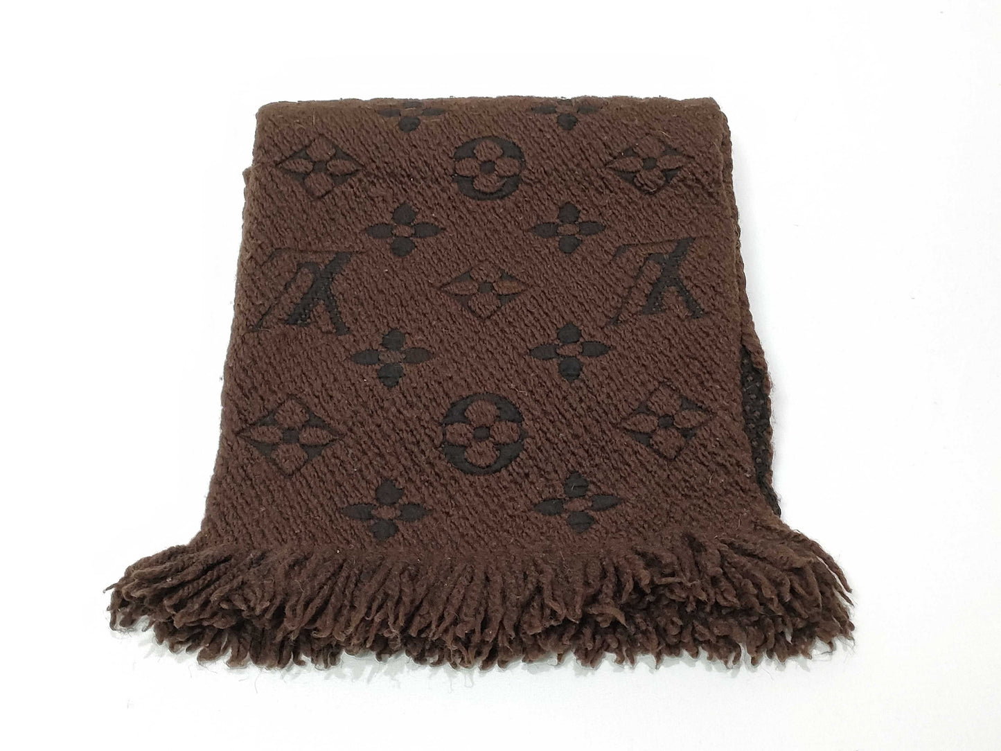LOUIS VUITTON Monogram Echarpe Logomania Monogram M72241 Marron Muffler