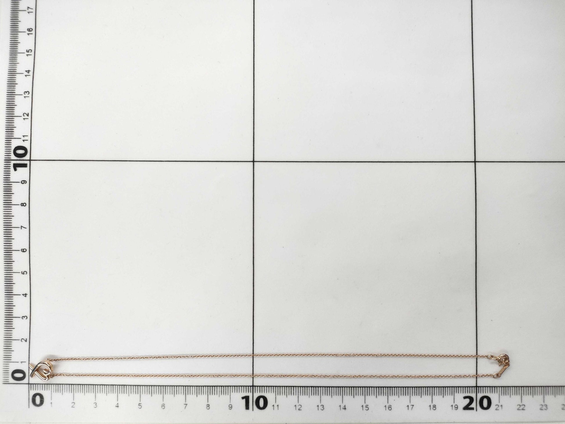 Tiffany & Co. Loving Heart PG Au750 2.4g Necklace 