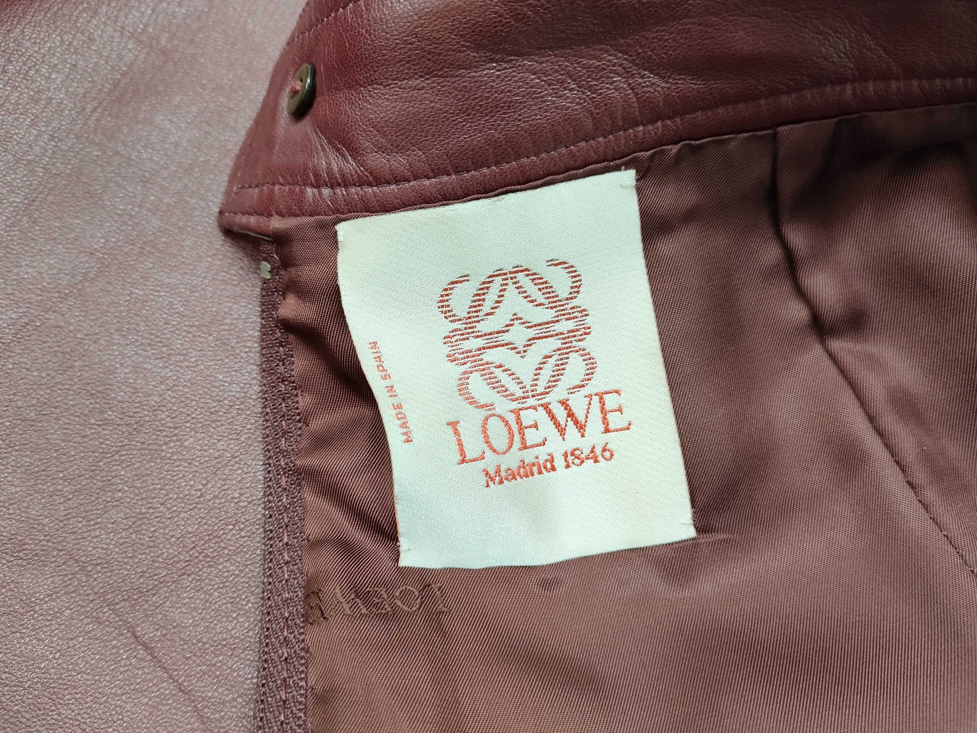 LOEWE Leather Skirt Skirt