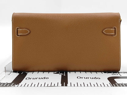HERMES Kelly to Go Epson Gold Gold Hardware U Engraved Shoulder Bag