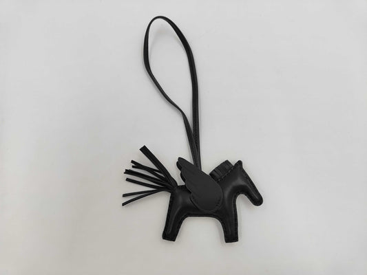 HERMES Rodeo Pegasus PM Black Black W Engraved Other Accessories