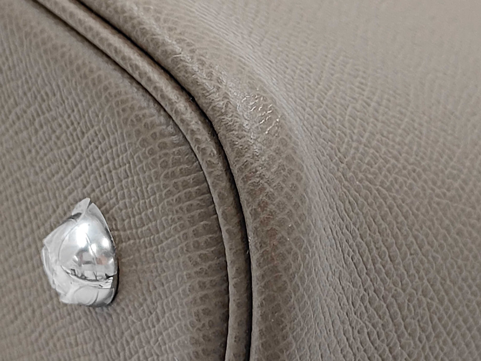 HERMES Bolide 1923 30 Epson Etoup Silver K-Engraved K-Engraved Pouch