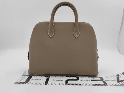 HERMES Bolide 1923 30 Epson Etoup Silver K-Engraved K-Engraved Pouch