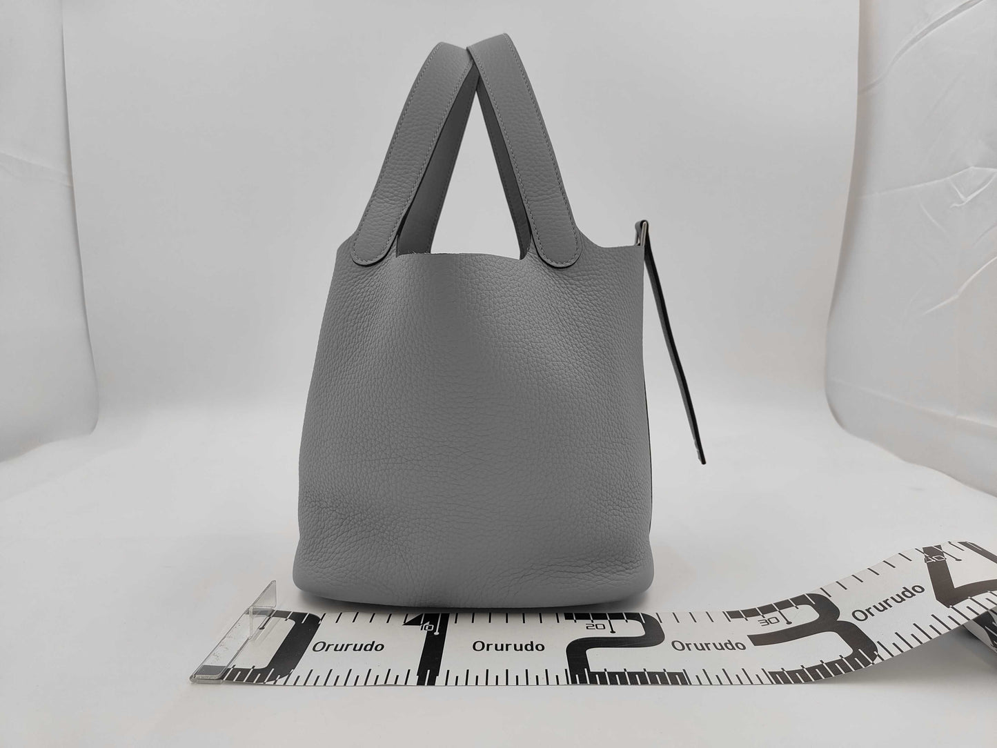 HERMES Picotan Lock 22MM Gripantan Silver Hardware K-Engraved Topo