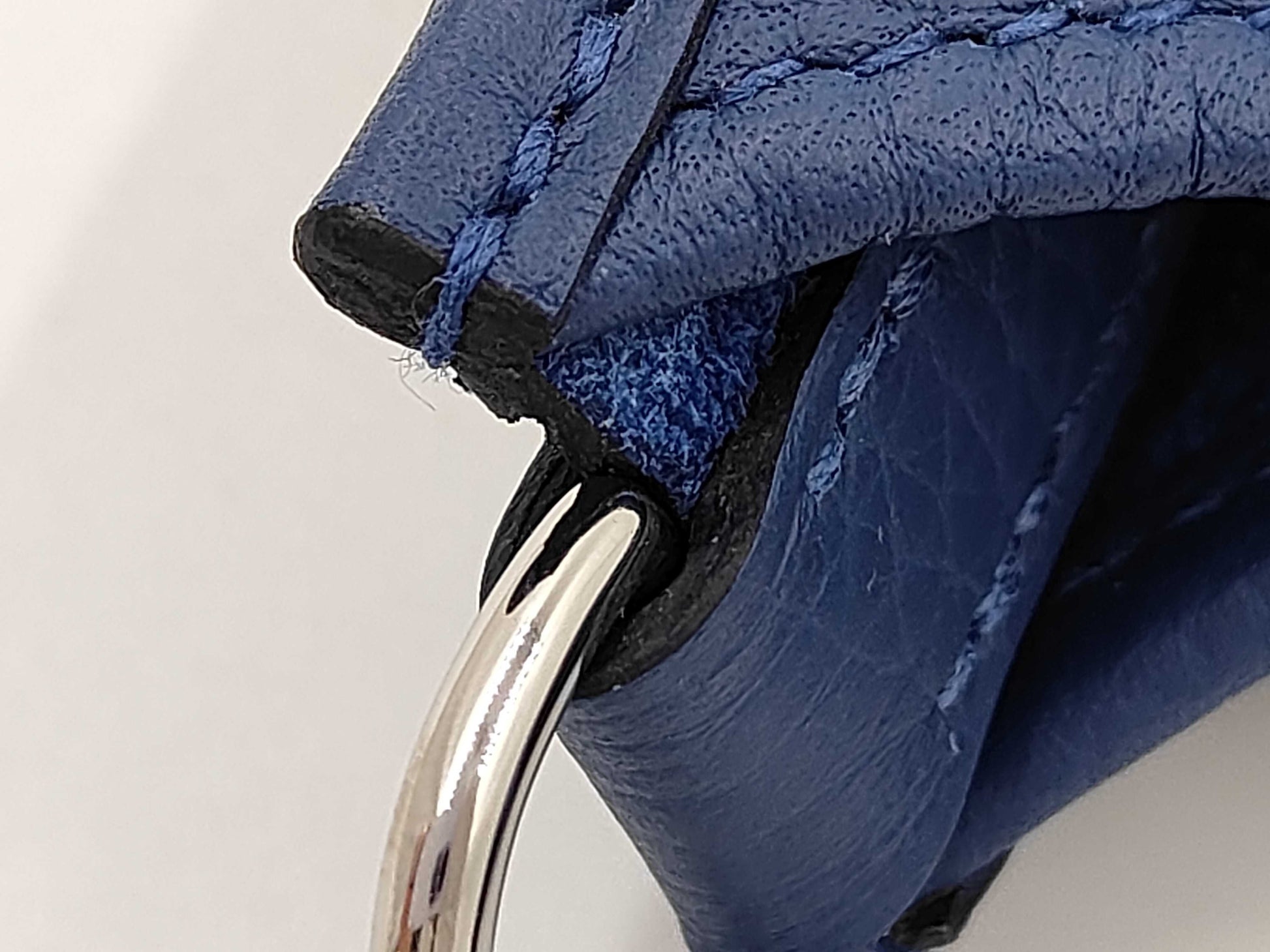 HERMES Mini Evelyn Amazone 16 TPM Blue Tie Silver Fittings K-Engraved Shoulder Bag