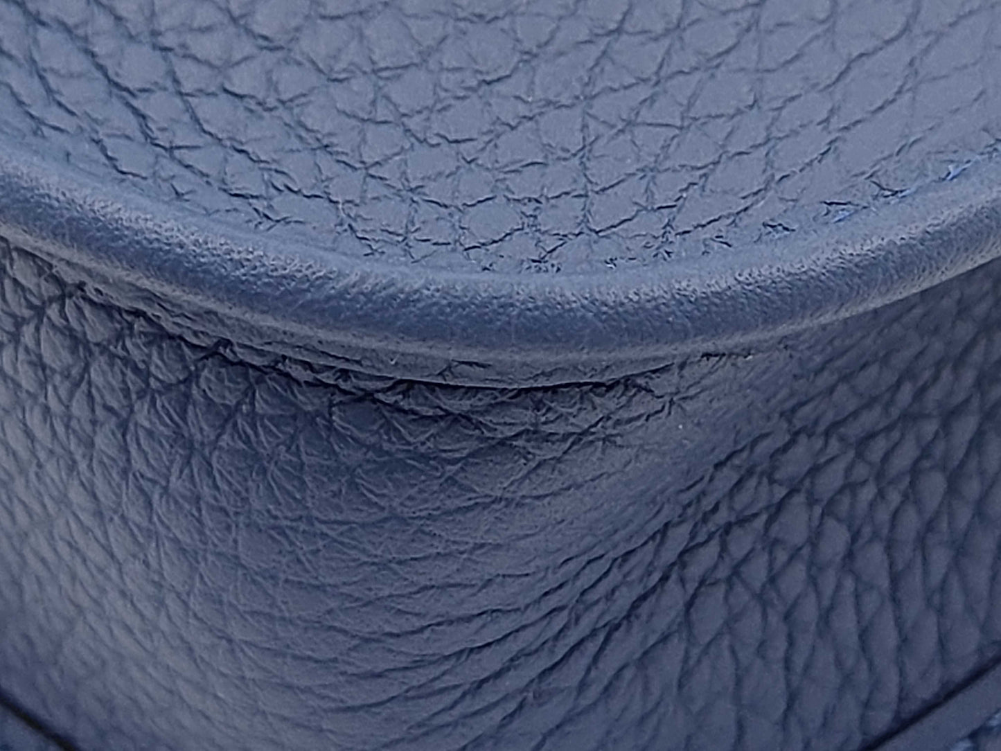 HERMES Mini Evelyn Amazone 16 TPM Blue Tie Silver Fittings K-Engraved Shoulder Bag