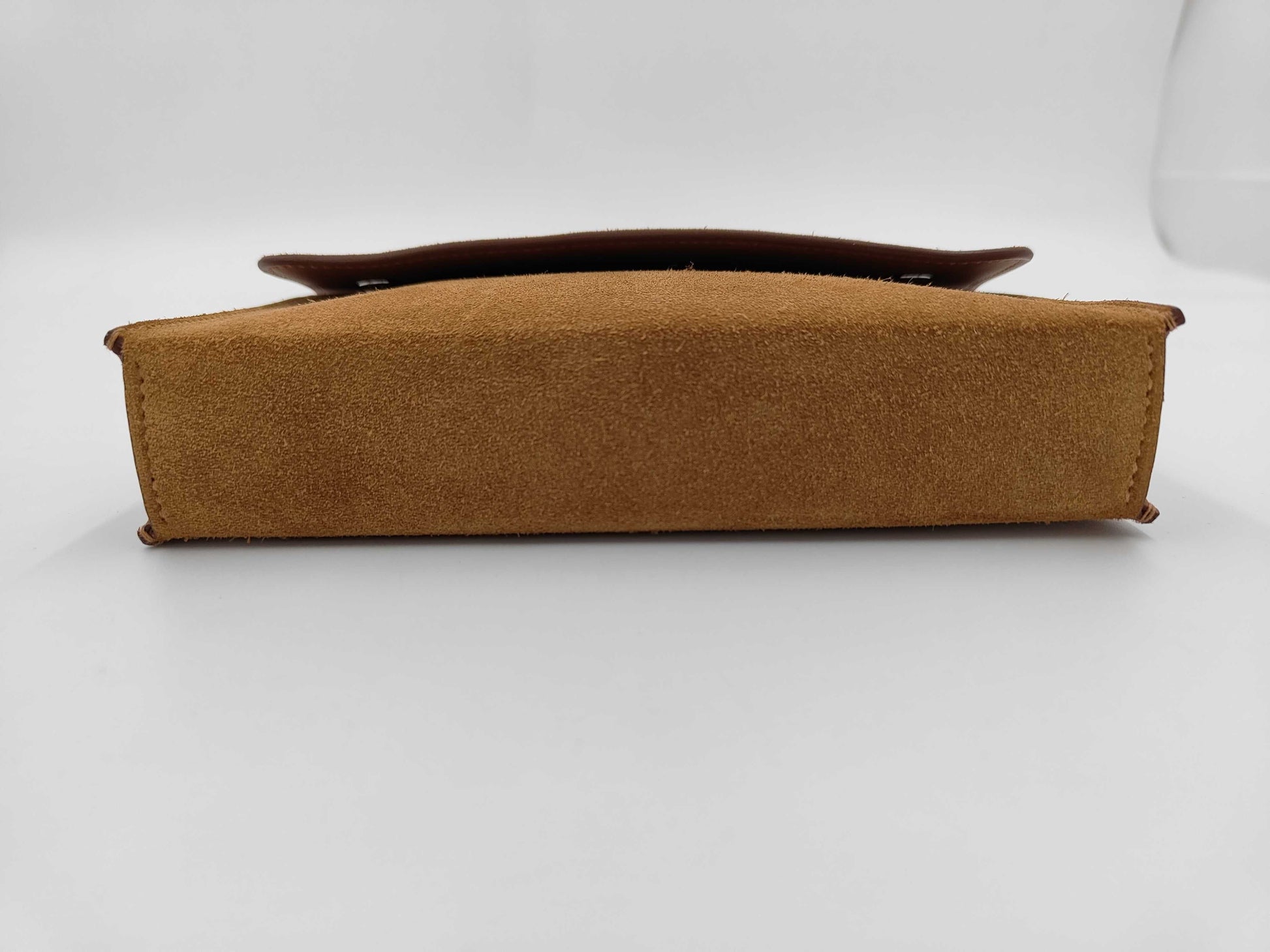 HERMES Knap-to-Go Grizzly/Swift Chamois/Gold W-Engraved Shoulder Bag