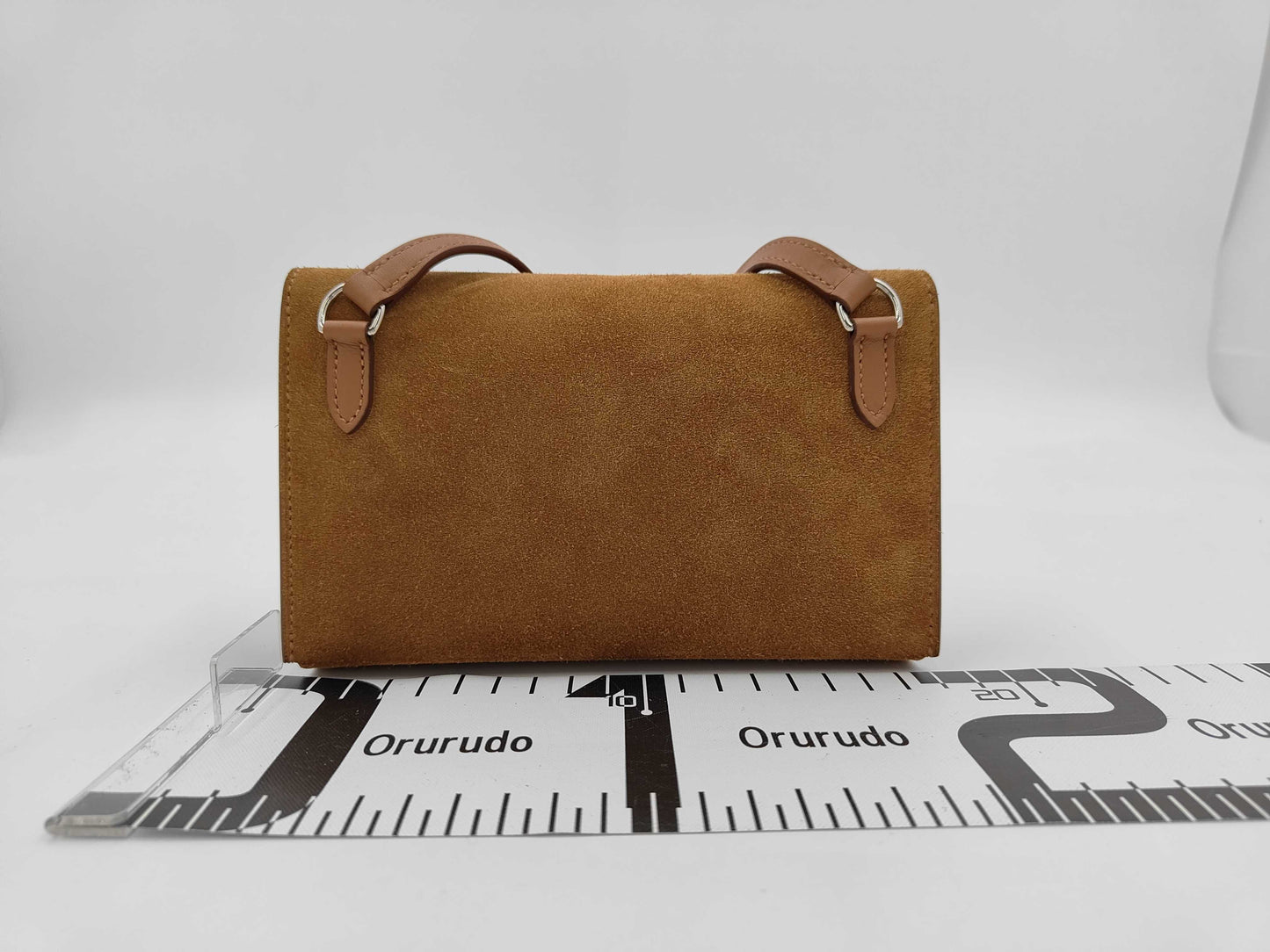 HERMES Knap-to-Go Grizzly/Swift Chamois/Gold W-Engraved Shoulder Bag