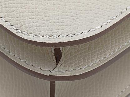 HERMES Constance Mini Epson Cre Rose Gold Hardware K-Engraved Shoulder Bag