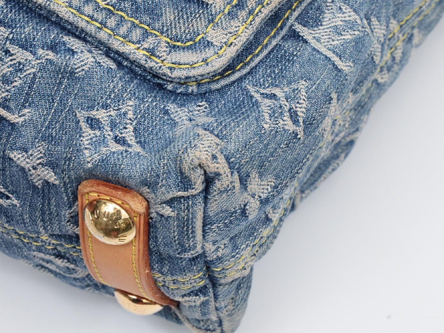 LOUIS VUITTON Monogram Denim Baggy PM M95049 Shoulder Bag
