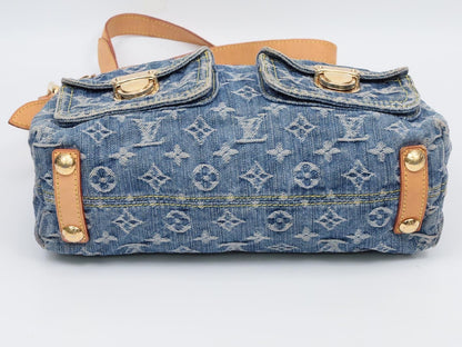 LOUIS VUITTON Monogram Denim Baggy PM M95049 Shoulder Bag