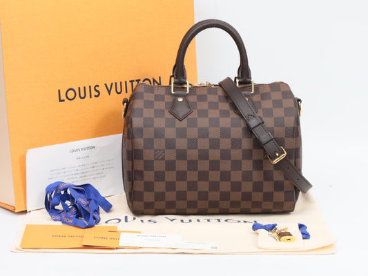 LOUIS VUITTON N41368 Damier Speedy Bandouliere 25 N41368 RFID Boston Bag