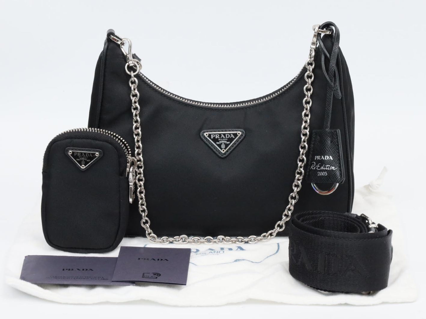 PRADA 1BH204 Nylon Re-Edition Shoulder Bag
