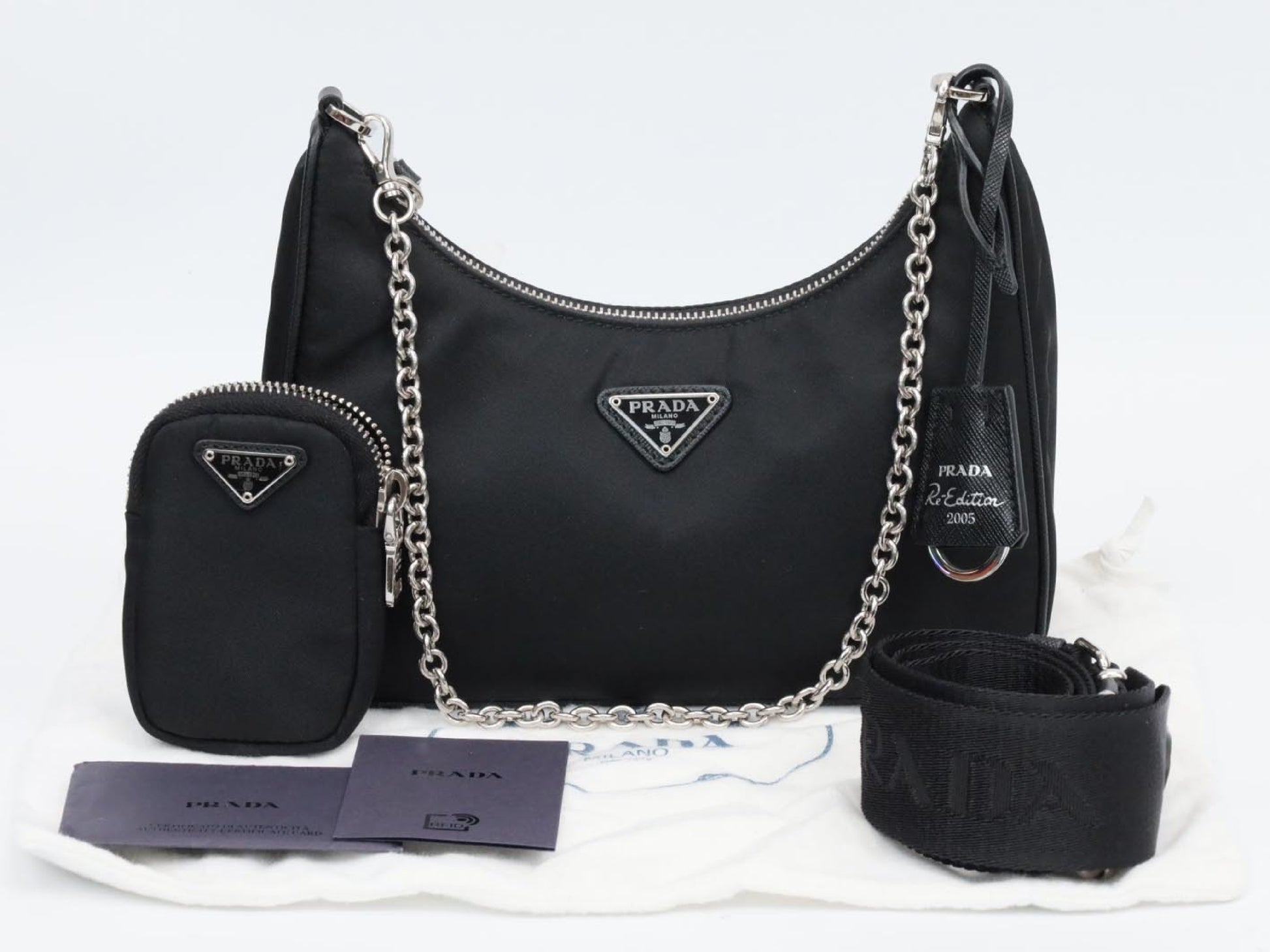 PRADA 1BH204 Nylon Re-Edition Shoulder Bag