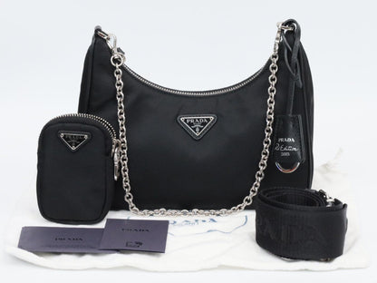 PRADA 1BH204 Nylon Re-Edition Shoulder Bag