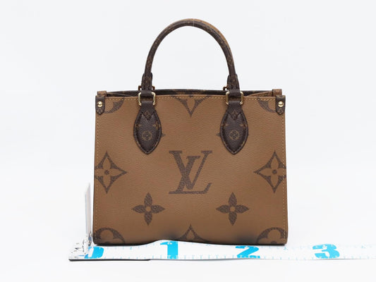 LOUIS VUITTON M46373 Monogram Giant Reverse On-the-Go PM RFID Shoulder Bag