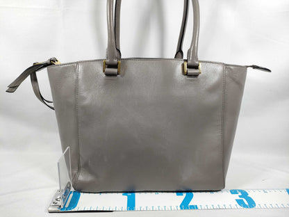 PRADA PRADA 2WAY Handbag Grey Leather 1BG227 Handbag