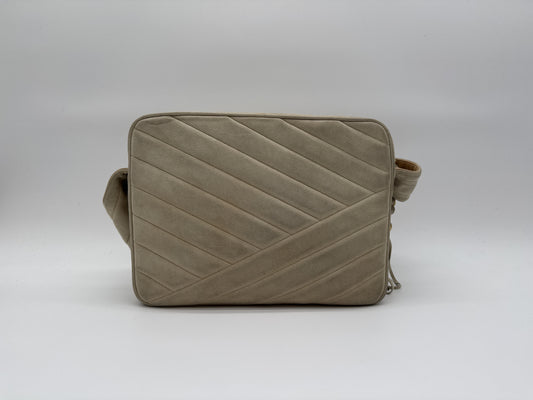 CHANEL CHANEL Shoulder Bag Mademoiselle Coco Mark Turnlock Gold Hardware Fringe Suede Shoulder Bag