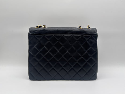 CHANEL CHANEL Shoulder Bag Deca Matlasse Coco Mark Turnlock Gold Fittings Black Shoulder Bag