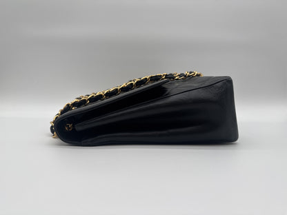 CHANEL CHANEL Shoulder Bag Deca Matlasse Coco Mark Turnlock Gold Fittings Black Shoulder Bag