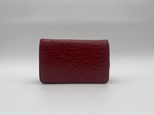 CHANEL CHANEL Chain Wallet Shoulder Bag Camellia Cocomark Leather Shoulder Bag