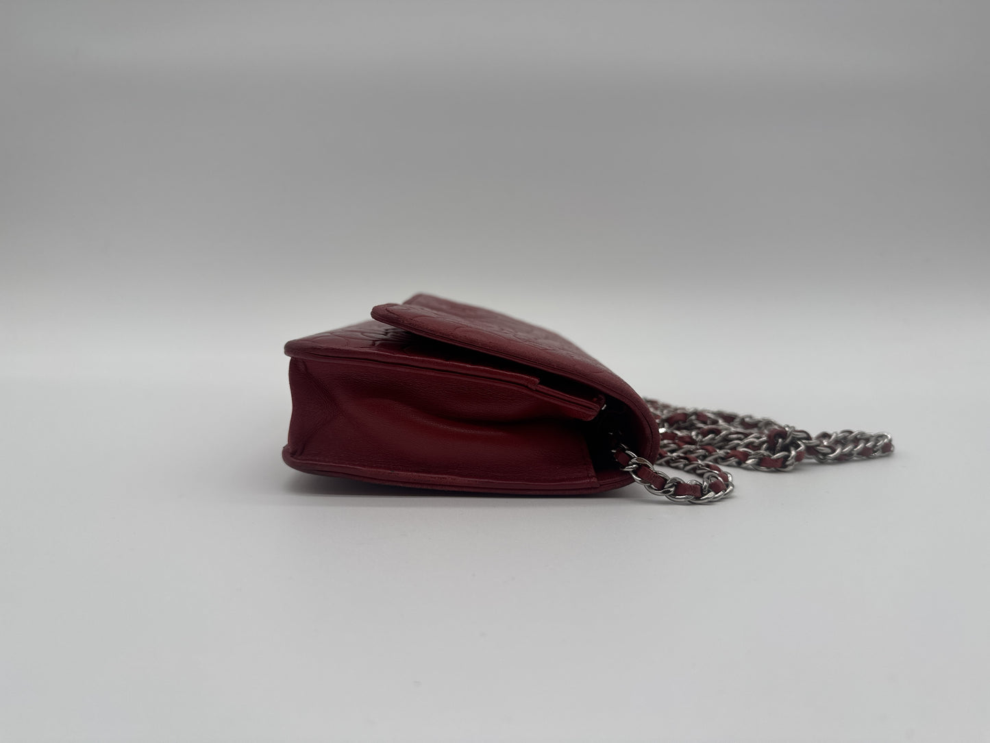 CHANEL CHANEL Chain Wallet Shoulder Bag Camellia Cocomark Leather Shoulder Bag