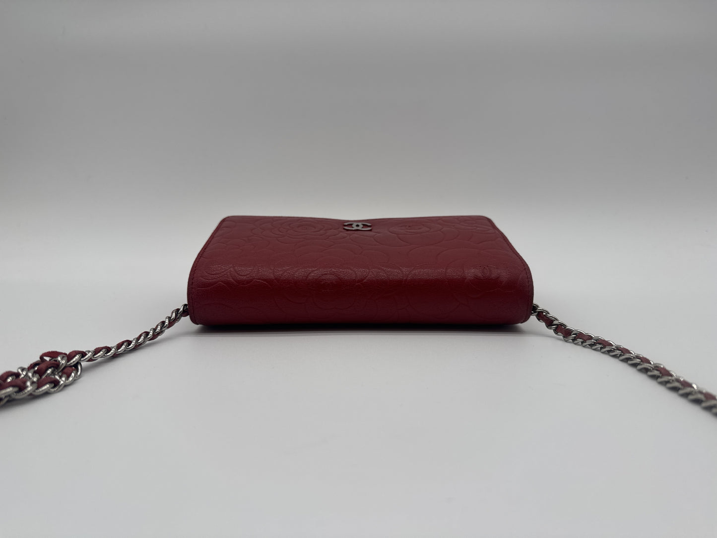 CHANEL CHANEL Chain Wallet Shoulder Bag Camellia Cocomark Leather Shoulder Bag