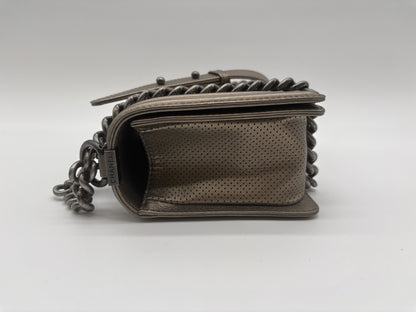 CHANEL Shoulder Bag Boy Perforated Matlasse Shoulder Bag