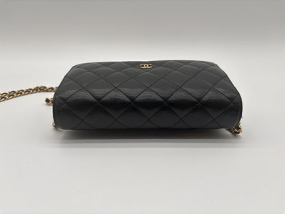 CHANEL Chain Wallet Matlasse Shoulder Bag Shoulder Bag