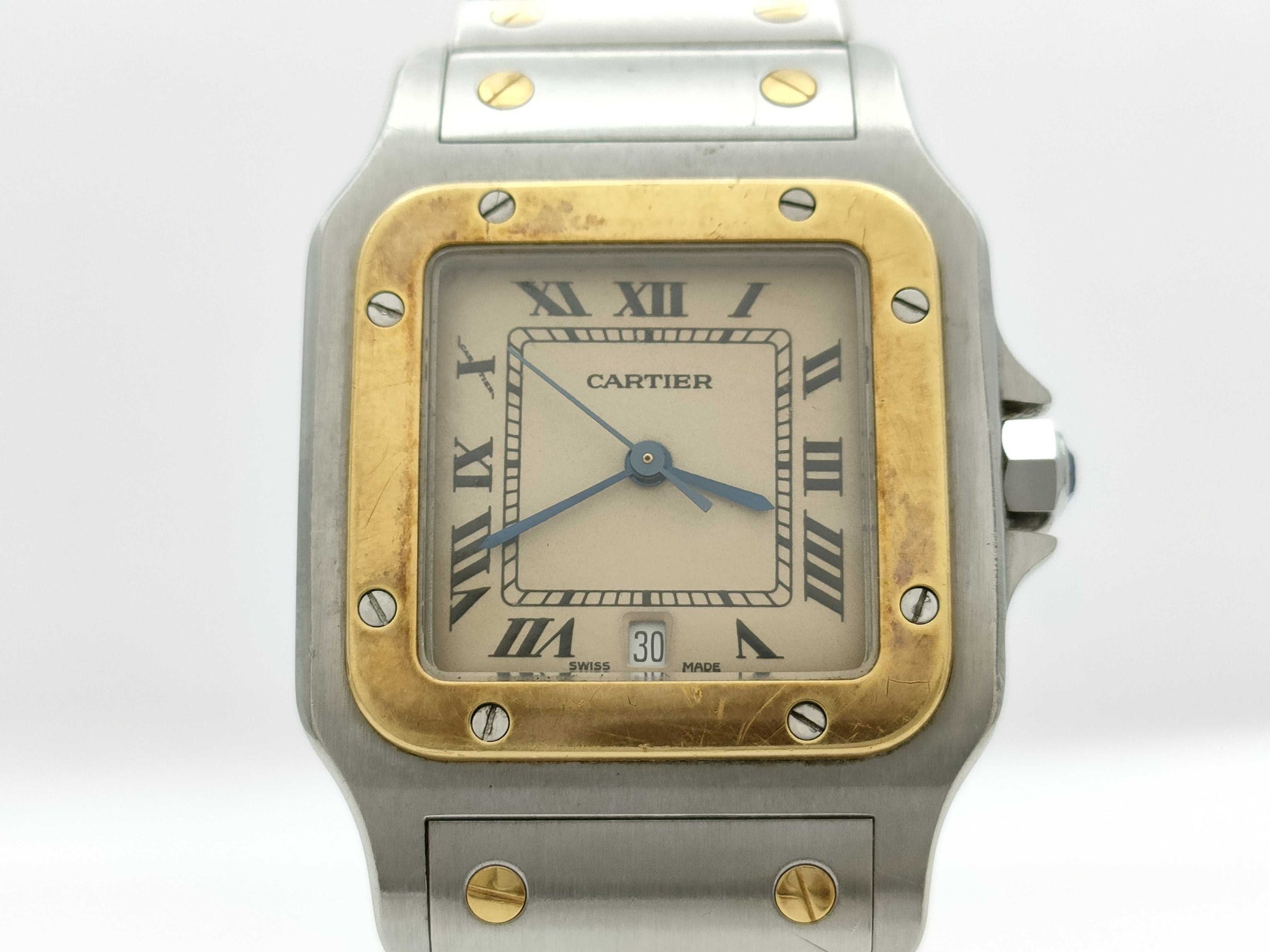 Cartier Santos Galbe LM W20011C4 187901 30719 Quartz Women's Watch