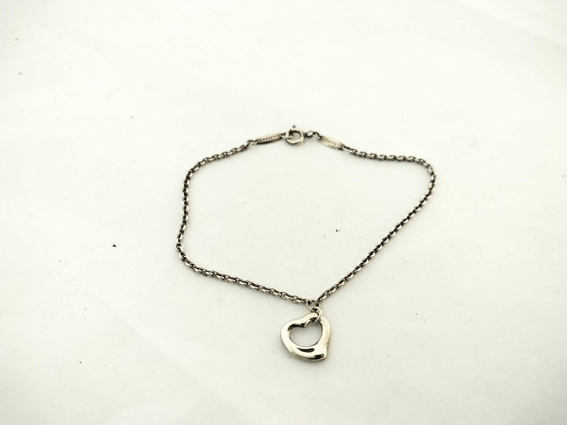 Tiffany&Co. Open Heart Tiffany Open Heart Bracelet 925 Bracelet Bangle