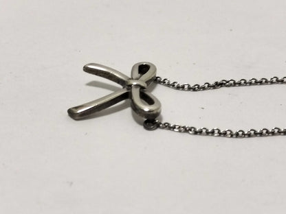Tiffany&Co. Tiffany Bow Ribbon Necklace AG925 Necklace