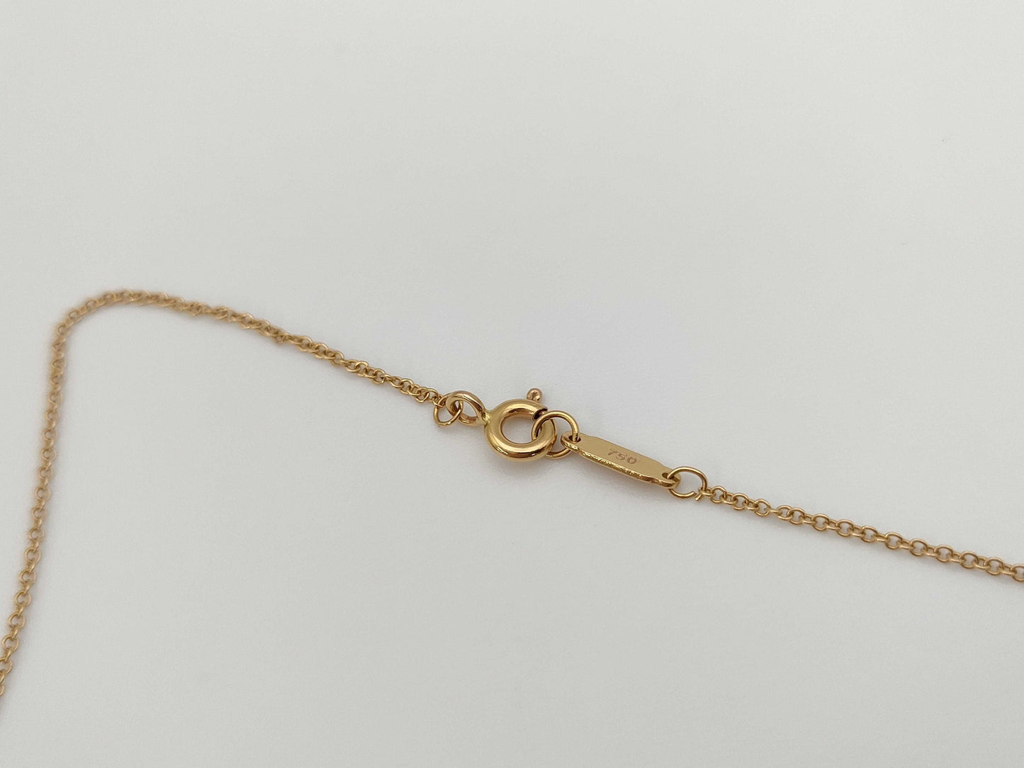 Tiffany&Co. Heartlock YG 750 3.1g Necklace 