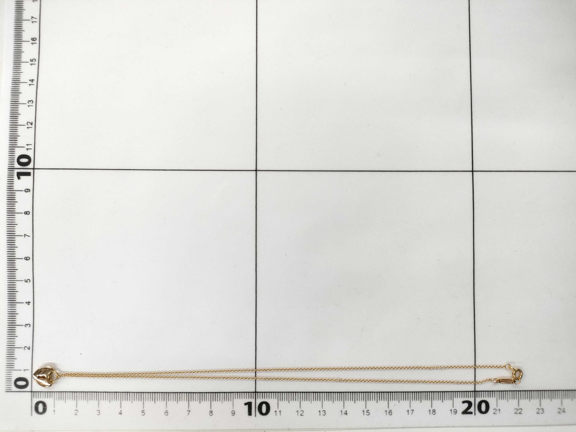 Tiffany&Co. Heartlock YG 750 3.1g Necklace 