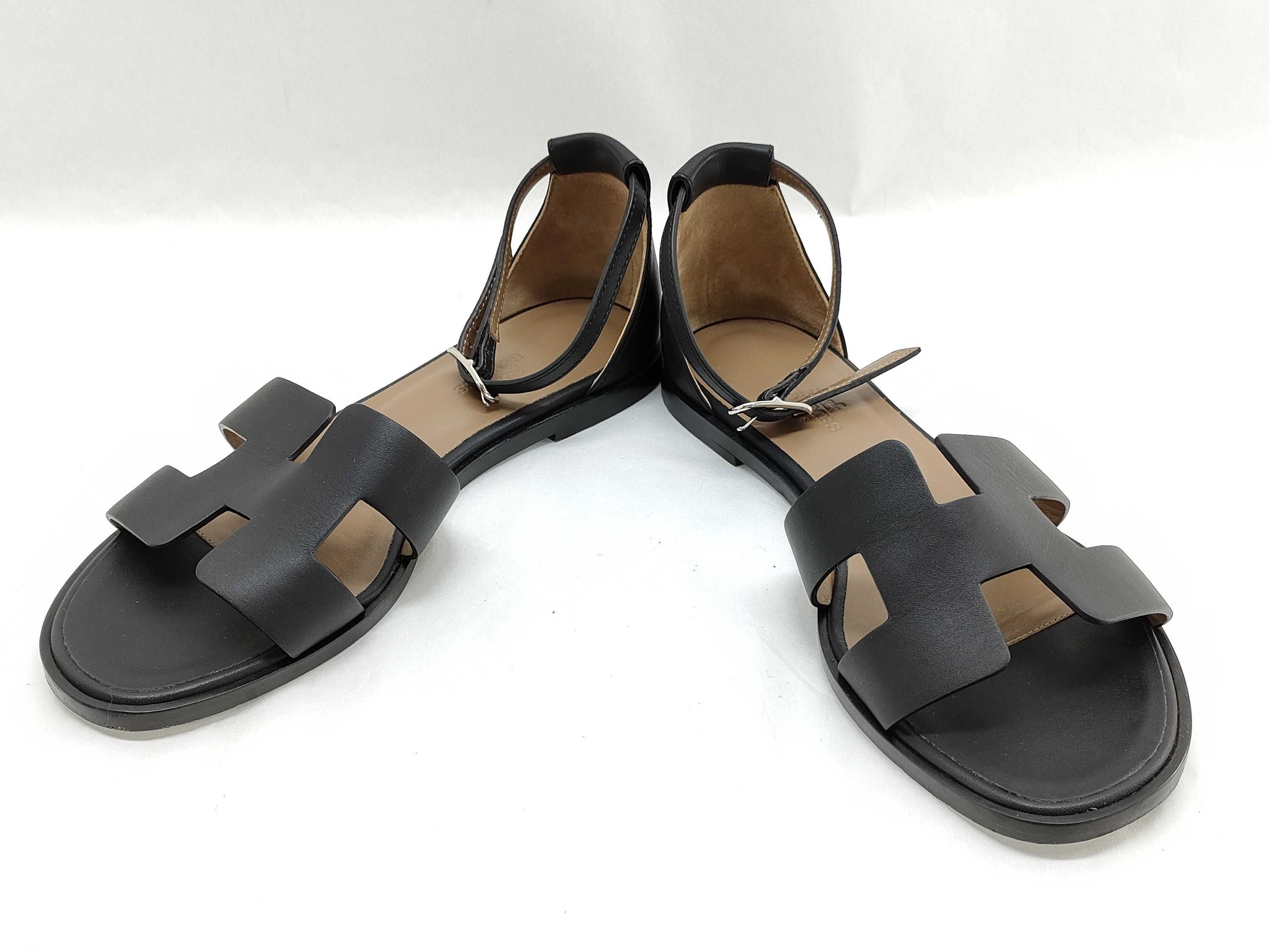 HERMES HERMES Santorini Strap Sandals 35 Sandals
