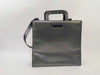 GUCCI GUCCI 2way Leather Shoulder Handbag Matte Black Plate Handbag