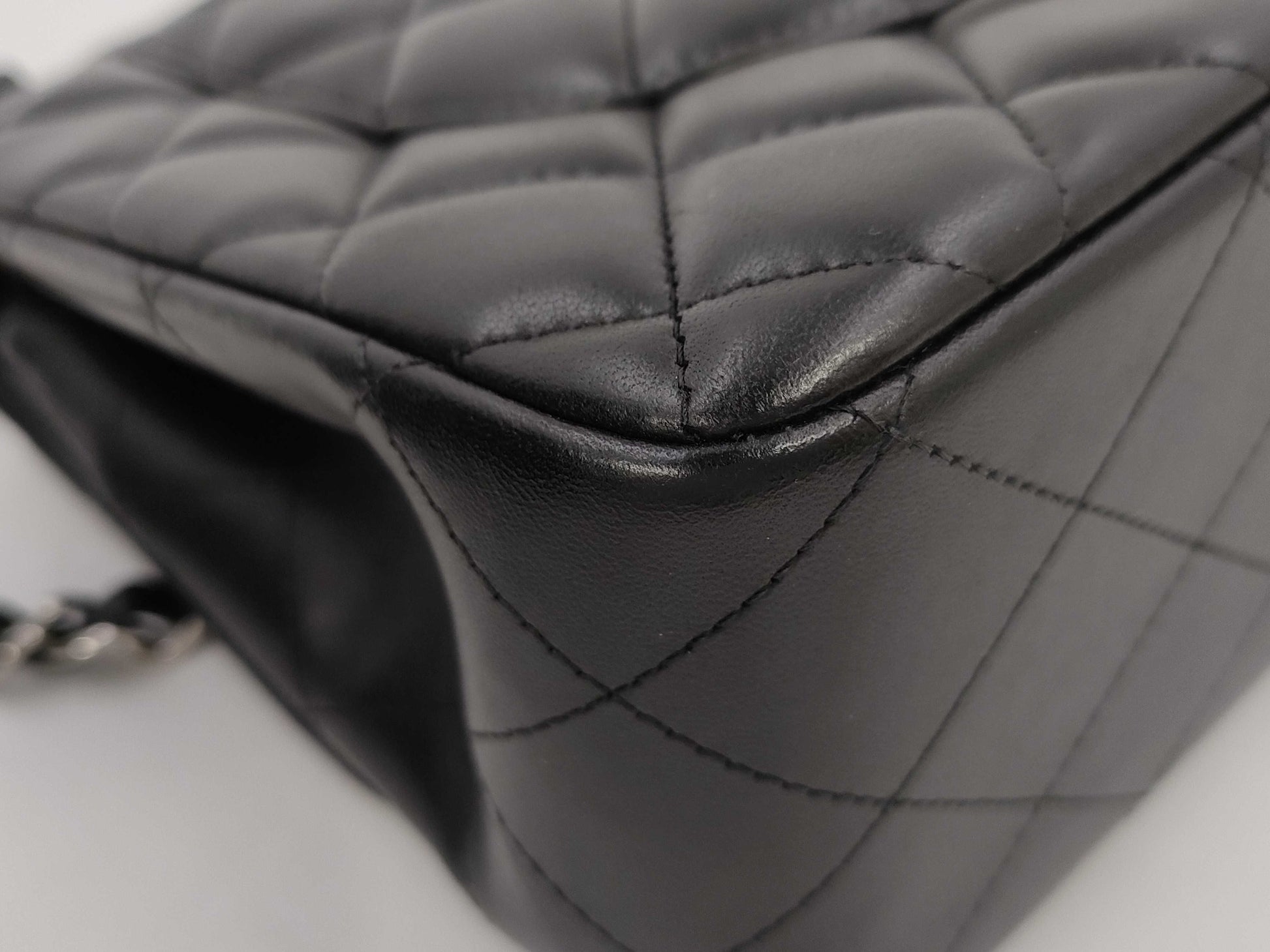 CHANEL A58600 Matlasse 30 Chain Shoulder Lambskin Black Silver Fittings W Flap 17th Shoulder Bag