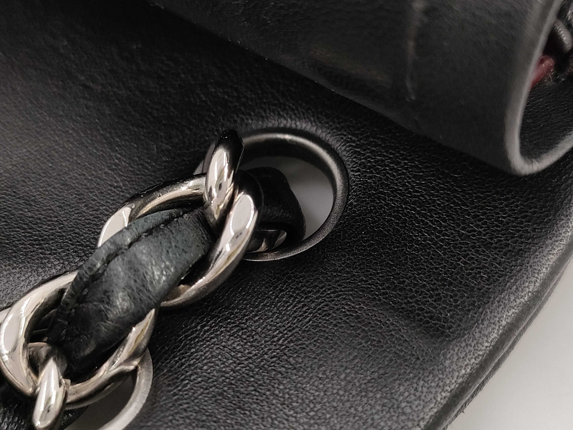 CHANEL A58600 Matlasse 30 Chain Shoulder Lambskin Black Silver Fittings W Flap 17th Shoulder Bag