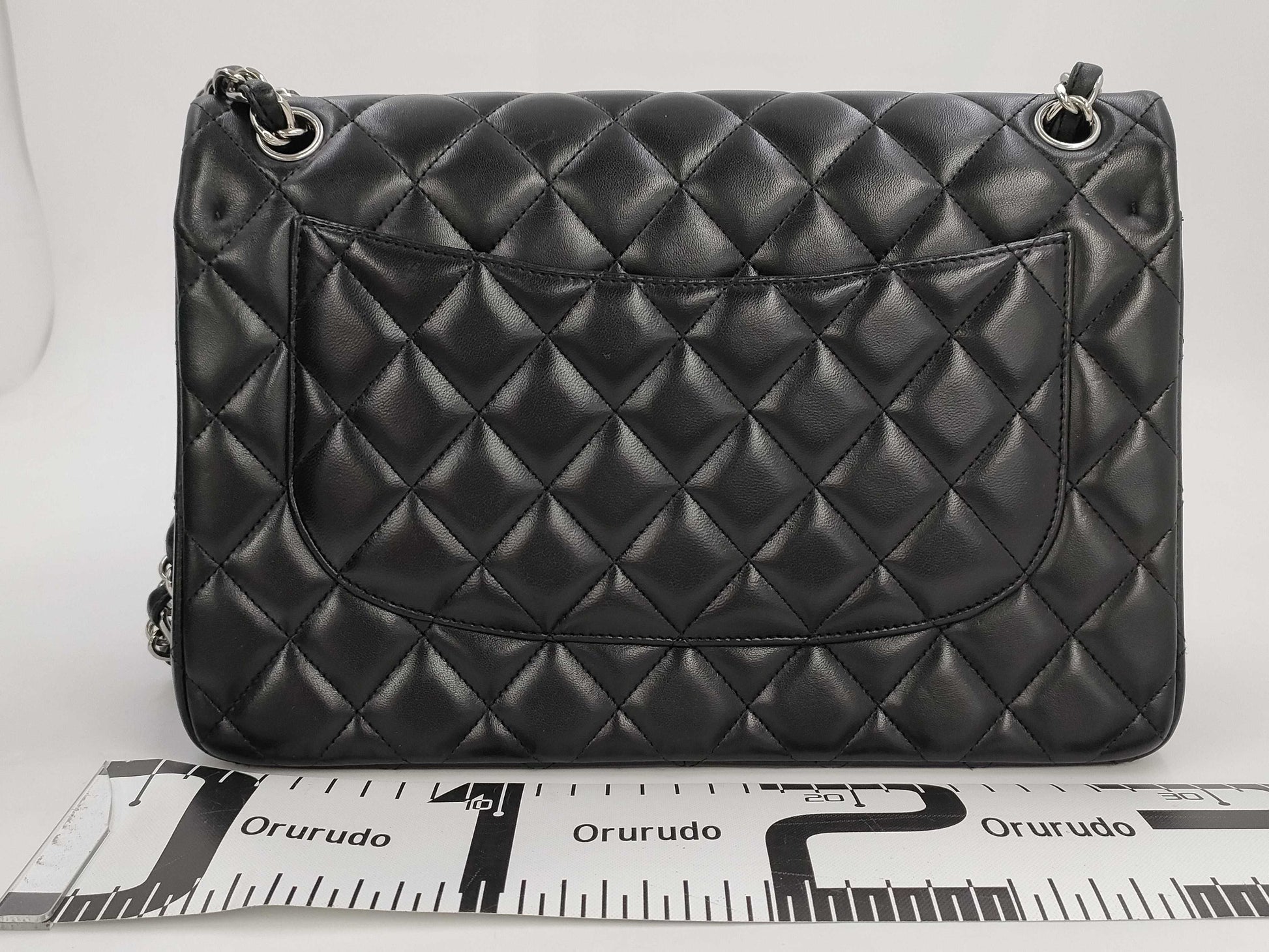 CHANEL A58600 Matlasse 30 Chain Shoulder Lambskin Black Silver Fittings W Flap 17th Shoulder Bag