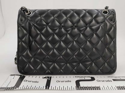 CHANEL A58600 Matlasse 30 Chain Shoulder Lambskin Black Silver Fittings W Flap 17th Shoulder Bag