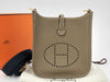 HERMES Evelyn Amazon TPM Trial Clemence Etoup x Blue Indigo Gold Hardware W Engraved Shoulder Bag