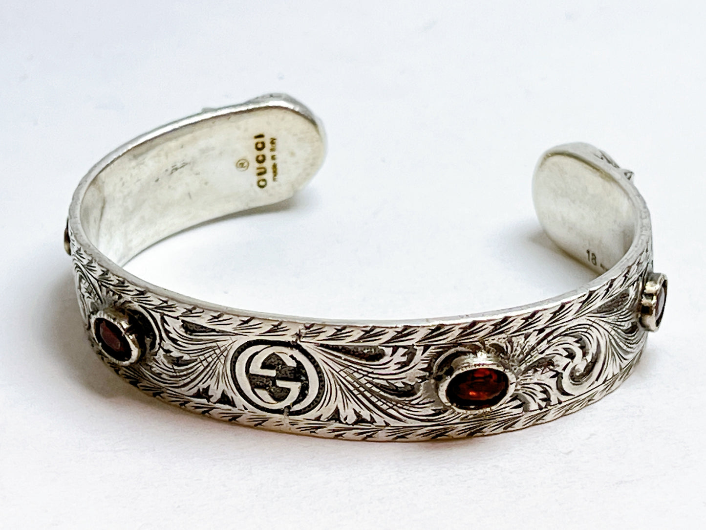 GUCCI Gucci Cathead Stone 925 Bracelet Bangle