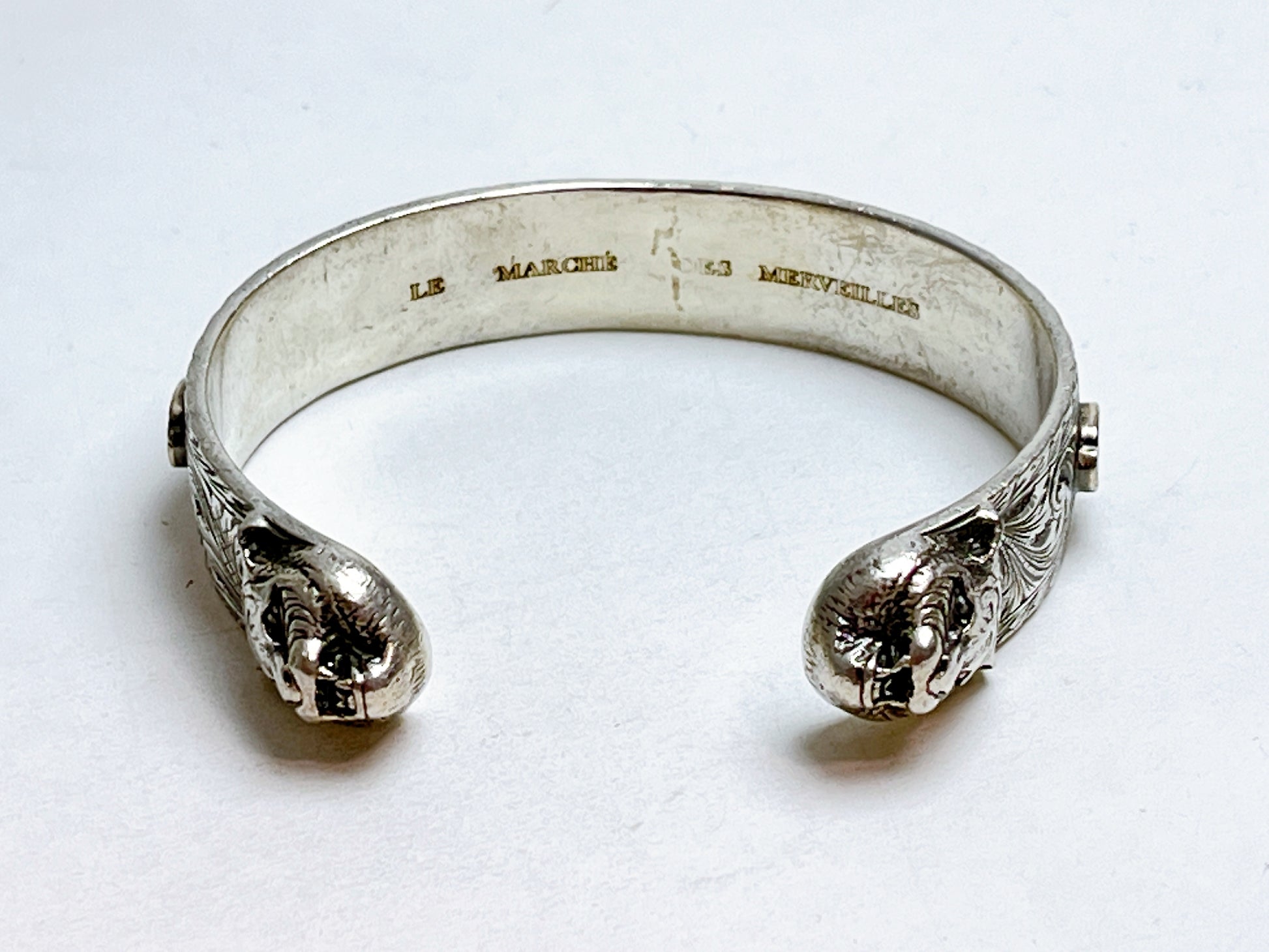 GUCCI Gucci Cathead Stone 925 Bracelet Bangle