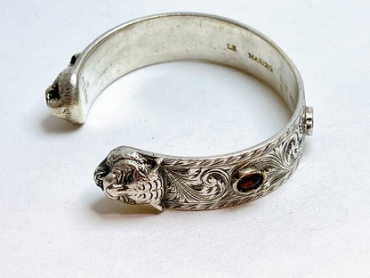 GUCCI Gucci Cathead Stone 925 Bracelet Bangle