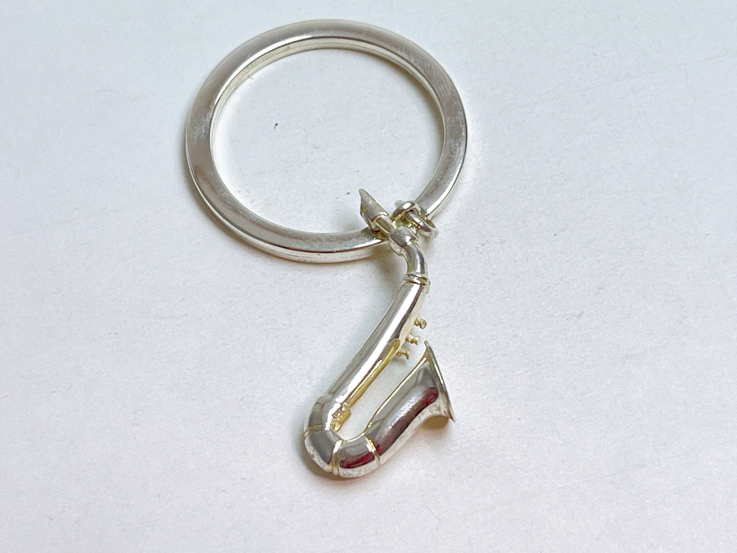 Tiffany&Co. Vintage Saxophone Keyring 925 Charm